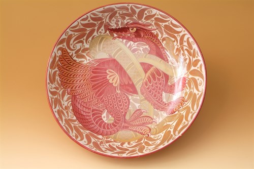 Lot 58 - A William De Morgan ruby lustre dish