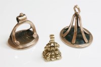 Lot 274 - Two gold fob seals