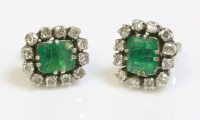 Lot 575 - A pair of white gold