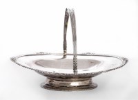 Lot 70 - A Victorian silver swing handled cake basket