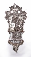 Lot 74 - A silver water stoup