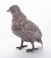 Lot 225 - A silver novelty caster