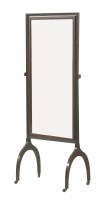 Lot 442 - A mahogany cheval mirror