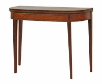 Lot 446 - A George III satinwood card table