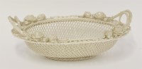 Lot 48 - A Belleek woven Basket