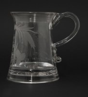 Lot 71 - A glass Tankard