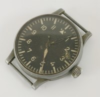 Lot 190 - A Wempe B-uhr FL23883 Thommen movement German Luftwaffe World War II pilot watch