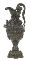 Lot 159 - A bronze ewer