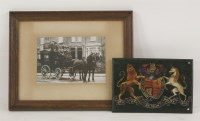 Lot 122 - A Royal Mail licence plate coat of arms