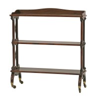 Lot 478 - An early Victorian three-tier open bookshelf