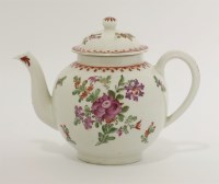 Lot 14 - A Lowestoft polychrome Teapot and Cover