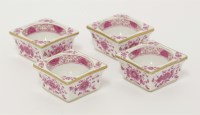 Lot 46 - A set of four Meissen Salts