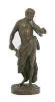Lot 167 - A bronze faun