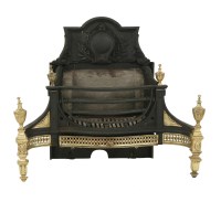 Lot 361 - A cast iron fire basket