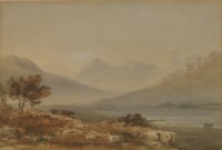 Lot 218 - Anthony Vandyke Copley Fielding POWS (1787-1855)
ULLSWATER 
Signed l.l.