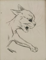 Lot 239 - Louis Wain (1860-1939)
CAT IN PROFILE
Signed