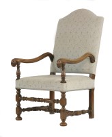 Lot 416 - A walnut armchair