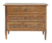 Lot 430 - An North Italian walnut commode chest