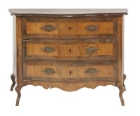 Lot 431 - A Continental walnut commode