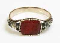 Lot 288 - A Georgian paste ring