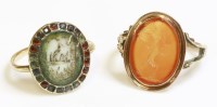 Lot 293 - A Georgian intaglio engraved cornelian ring
