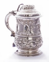 Lot 80 - A George III silver tankard