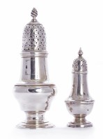 Lot 85 - A George III silver caster
