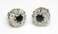 Lot 510 - A pair of white gold