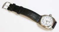 Lot 533 - A gentlemen's chrome plated Rolex Oyster strap watch
