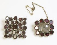 Lot 287 - A Georgian memorial brooch