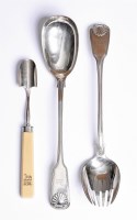 Lot 107 - A matched pair of George IV silver single struck fiddle