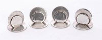 Lot 230 - A set of four Edwardian silver menu holders