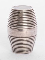 Lot 243 - A George III silver nutmeg grater