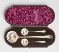 Lot 131 - A George III silver soup ladle