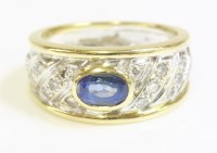 Lot 500 - An 18ct white and yellow gold