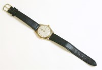 Lot 530 - A gentlemen's 9ct gold Rolex mechanical strap watch
