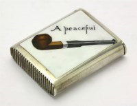 Lot 241 - A Victorian silver and enamel vesta case