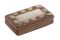 Lot 250 - A George III silver gilt snuffbox