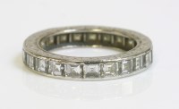 Lot 410 - A diamond set full eternity ring