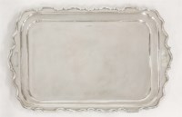 Lot 161 - A large silver two-handled tray