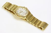 Lot 596 - An 18ct gold ladies' Omega Seamaster 'My Choice' quartz bracelet watch