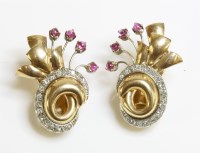 Lot 429 - A pair of Continental two colour gold
