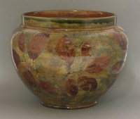 Lot 96 - A Royal Doulton stoneware 'Foliage Ware' jardinière