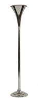 Lot 492 - An Art Deco style chrome uplighter