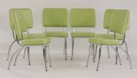 Lot 653 - A set of six chrome chairs