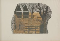 Lot 220 - Robert Tavener (1920-2004) 
'COUNTRY GARDEN' 
Lithograph