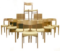 Lot 661 - A Danish teak dining room suite