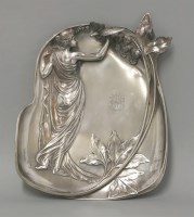 Lot 188 - A WMF pewter dish