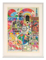 Lot 209 - Sir Eduardo Paolozzi RA (1924-2005)   FW
'BASH' 
Screenprint with collage