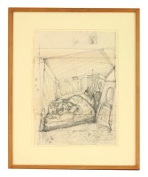 Lot 309 - Anthony Green RA (b.1939)  FW
A working drawing for 'THE THIRTEENTH WEDDING ANNIVERSARY' 
Signed and dated '74 l.r.